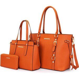 3PCS Purses for Women Tote Purse and Wallet Set Shoulder Satchel Bags
